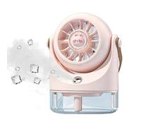 Mini Water Fan - Quiet Rechargeable Handheld, Personal Desk Fan Mister | Compact Portable Cooling Device, Adjustable Mist F́an For Home Bedroom Office Dorm Summer Outdoor Travel Camping Fishing Hiking