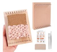 Mini Weaving Loom Set - Beech Steel 10x14x4cm | 2-Pack Craft Frame