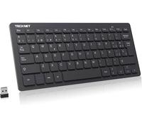 Mini Wireless Keyboard 2.4G Ultra Thin USB Keyboard Laptop for PC,Android Smart TV,Laptops (Spanish,with Ñ)