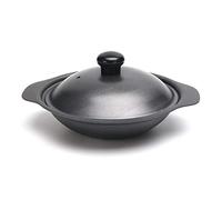Mini wok en fonte avec couvercle, 22 cm/24 cm/26 cm pour cuisinière à induction, wok de présentation de table pour usage unique/multi-utilisateur, petite casserole chaude domestique, poêle en fonte