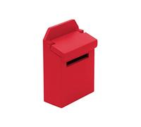 Mini Wood Letter Box Dollhouse Boîte aux Lettres 1:12 Échelle Miniature décorative Couvercle de Couleur Solide en Bois de Simulation en Bois