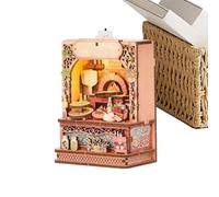 Mini Wooden House Model - 3D Magnetic Wooden Puzzle, Cute Fridge Magnets