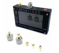 Mini1300 Analyseur d'antenne VNA 0,1-1300 MHz avec balayage et modes, impédance 50 Ohm, affichage graphique, connecteur N, compatible avec kit d'étalonnage, balayage de fréquence