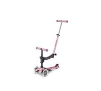 Trottinette évolutive - MICRO - Micro Mini2Grow 2.0 LED - Dusty Rose - Siège réglable 4 hauteurs - Barre de poussée réglable