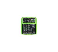 Pronomic Mini4 Console de Mixage USB 4 Canaux, Bouton FX sur les canaux 1+2 | Mixer 4 canaux alimenté par USB, 2 canaux mono avec entrées symétriques XLR/jack, Récepteur Bluetooth® pour lecture musicale