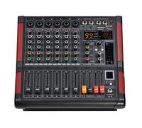 Mini6-p 6 Canaux d'alimentation de la console de mélange amplificateur Bluetooth Record 99 DSP Effet 2x170W professionnel USB Mélangeur audio