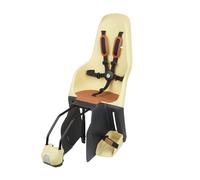MINIA - Siège arrière pour vélo adaptée aux Enfants de 9 Mois à 6 Ans en Jaune avec ancrage dans Le Cadre ou Le Porte-Bagages