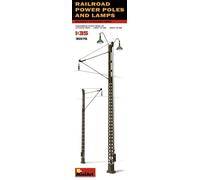 Miniart 1:3 5 Railroad Power Poles And Lamps Modèle Kit