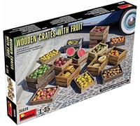 Caisses En Bois Avec Fruits-wooden Crates With Fruitmaquette Diorama Caisses En