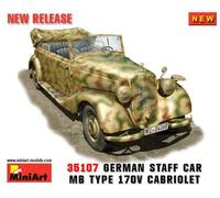 Miniart 1:35 German Staff Car 170v Cabrio