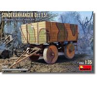 MiniArt Kit 35487 1/35 Sonderanhänger Ost 1,5 t – Remorque de chargement allemande