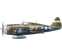 1:48 MINIART Dragon Wings P-47D-10Re Razorback Thunderbolt 1942 Kit MA48030