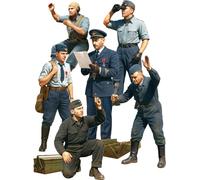 Miniart 1:48 - Pilotes, allemands et roumains avec équipage au Sol