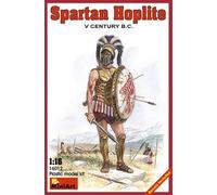 Mini Art 16012 1:16 Figurines Spartan. Guerrier 5e siècle AV. - Reproduction fidèle, modèle réduit, kit Plastique, Bricolage, Hobby, Collage, kit modèle, à Assembler, Non Peint