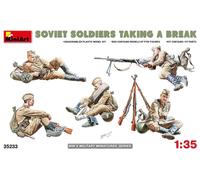 MINIART 35233 PERSONNAGES MILITAIRES SOLDATS SOVIETIQUES EN PAUSE WWII 1/35