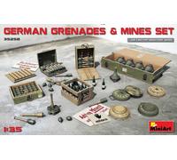 MINIART 35258 Ensemble De Grenades & Mines Allemandes 1/35 Kit Varié