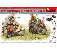 MINIART 35284 Kit 1/35 Équipe Réparation Moto U.S. Édition Spéciale
