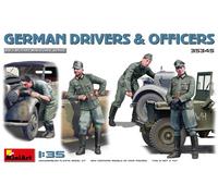MiniArt Figurines - Chauffeurs et officiers allemands - Échelle 1:35 - Lot de 4