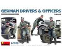 MINIART 35345 1/35 Conducteurs Et Officiers Allemands Kit Vari