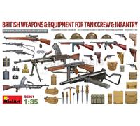 MINIART 35361 Kit 1/35 Armes et Équipements Britanniques Char & Infanterie