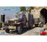 MiniArt Kit maquette G7107 1:35 Camion cargo Chevrolet 1,5T 4x4 avec remorque Ben Hur