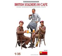 Miniart 35392 - 1/35 Soldats Britanniques Dans Un Café - Neuf