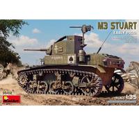 MiniArt Kit de modélisme 1:35 M3 Stuart – production précoce, réplique fidèle, non laqué