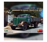 Miniart 35442 - 1:3 5 Allemand 3 To. Cargo Truck Pritschenw Neuf