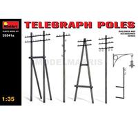 MiniArt – Kit de modèle en plastique – Poteaux télégraphe – Échelle 1:35