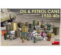 MiniArt 35595 Oil & Petrol Cans 1930-40s modelbouwaccessoire, grijs
