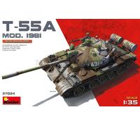 MiniArt Maquette T-55A Mod.1981 1/35 – Char soviétique détaillé – Chenilles Rmsh E – MA37024