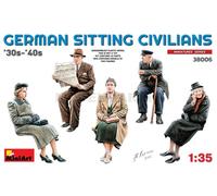 MINIART 38006 Kit Vari 1/35 Civils Allemands Assis années 30-40