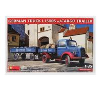 MiniArt Maquette de camion allemand L1500s avec remorque cargo 1/35 38023