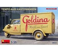Maquette Camionnette Tempo A400 Kastenwagen 3-wheel Delivery Box Truck |miniart|