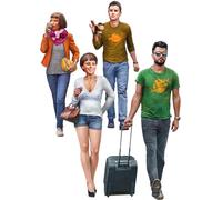 MiniArt 38095 1:35 Voyageurs urbains - Réplique fidèle à l'original, modélisme, kit de construction en plastique, bricolage, loisirs, collage, kit de modélisme, à assembler, non peint, couleur moulée