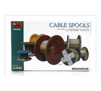 MiniArt Kit enrouleurs de câbles 49008 – 1/48 – 8 pièces, non peints, à assembler