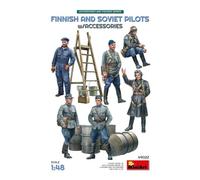 Miniart 49022 - Pilotes Finlandais Et Soviétiques 1:48 - Kit Neuf