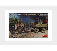 Miniart 53008 Lanz - Bulldog 4016 Avec Mg151/20 Et Remorque Militaire - 1/35
