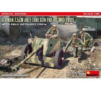 Miniart 53010 Kit Non Monté 1:35 Canon Anti-Char PaK 40 7.5cm