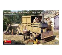 Miniart 53037 Feldküche Pmq600 Sur Camion Allemand 3t 1/35 : 4 Figurines + Acces