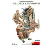 MiniArt Kit de figurines 53052 – Conducteurs militaires alliés 1:35, kit plastique (4)