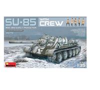 Miniart 550035178 - 1/35 WWII SOVIET SU-85 Mod. 1943 (Tôt) Avec Équipe - Neuf