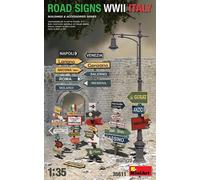 Miniart 550035611 - Panneaux De Signalisation 1:35 WWII Italie - Neuf