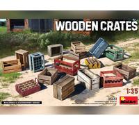MiniArt Kit plastique 35651 1:35 Caisses en bois (16) Boissons – Reproduction fidèle, Non peint
