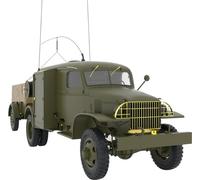 MiniArt Maquette Camion radio K-51 Armée américaine avec remorque K-52 1:35