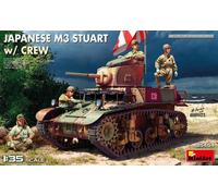 MiniArt Maquette char japonais M3 Stuart 1:35 avec équipage – Réf. 15548 Multicolore