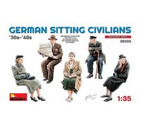 Miniart - Civils Allemands Assis Des Années 30-40maquette Figurine German Sitting Civilians'30s -'40sMiniart380061:35 Maquette Char Promo Figurine Miniature