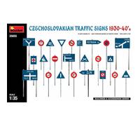 Miniart - Czechoslovakian Traffic Signs 1930-40'smaquette Czechoslovakian Traffic Signs 1930-40's Miniart 35655 1:35 Figurine Miniature