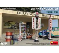Miniart Diorama Station-Service Allemande 1930-40 1:35 Kit Modèle Plastique