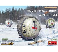 Miniart Kit De Modèle 1:35 Soviet Ball Tank Kit Intérieur Ski D’Hiver